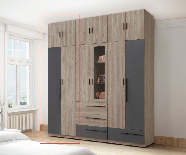 華沙2.5尺雙吊高衣櫥